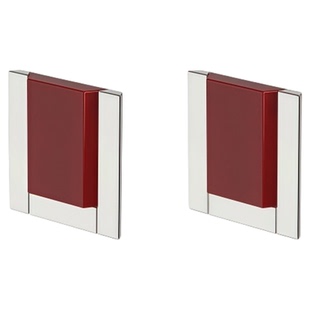 方正摩登银色耳饰方形轻奢气质设计感耳环