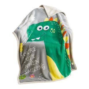 儿童羊羔绒毛毯双层加厚午睡沙发毯子幼儿园小学生法兰珊瑚绒盖毯