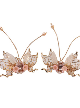 原创明制带流苏日常步摇后压发簪