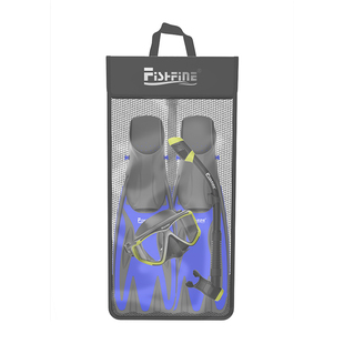 FISHFINE浮潜三宝装备网袋长脚蹼便携袋潜水面镜呼吸管手提背包袋