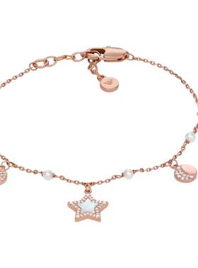 阿玛尼星月珍珠女士手链