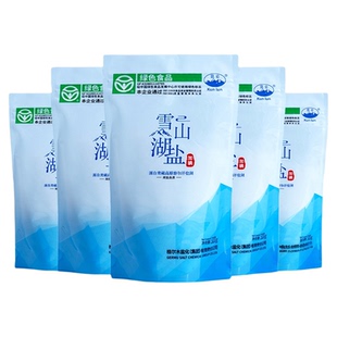 青藏雪山天然青海湖盐家用甲状腺无抗结剂未加碘食用藏青食盐无碘