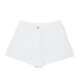 Basic House/百家好黑色全棉牛仔短裤女2026春季新款高腰直筒热裤