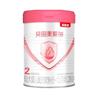 贝因美2段含乳铁蛋白DHA奶粉350g