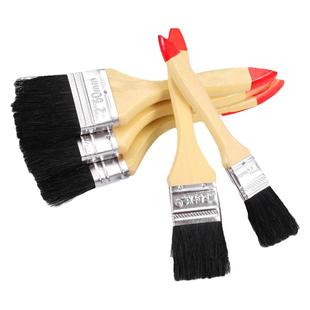 加厚鬃毛刷毛刷猪鬃刷木柄油漆刷黑毛漆硬毛刷子除尘清洁刷