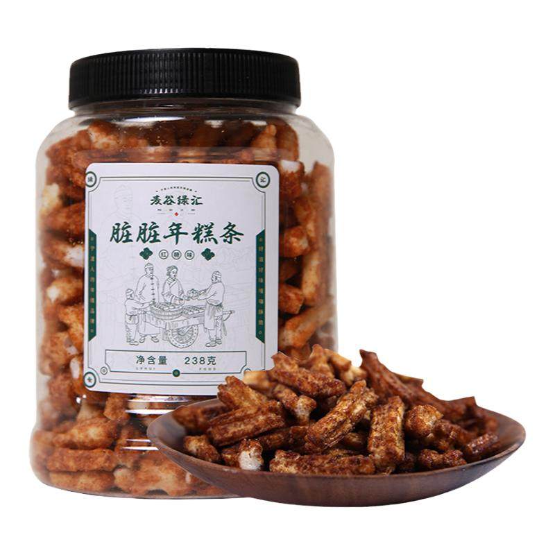 宁波特产红糖脏脏年糕条膨化零食