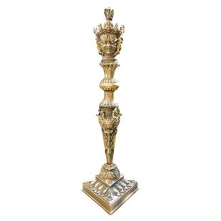 特大号铜普巴金刚撅金刚杵铜杵铜底座三面普巴杵铜摆件礼品复古纯