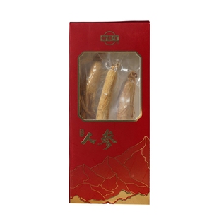 新开河长白山人参集安边条参5年生晒参煲汤泡酒中药材人参69g3支