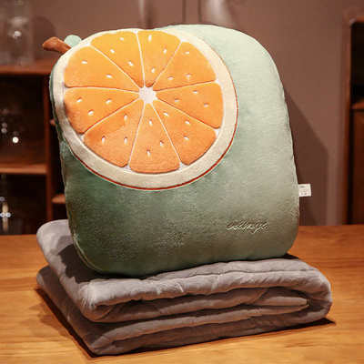 冬季加厚抱枕被子两用毯子二合一办公室午睡靠枕车载靠垫女生睡觉