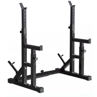 卧推架深蹲架连体举重架杠铃架可调节哑铃凳力量训练家用健身器材