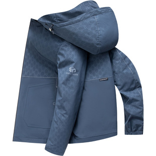 雪中飞男士夹克春秋季外套2026春装新款连帽可脱卸显年轻短款上衣