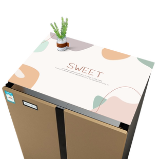 冰箱防尘皮革垫子盖布防水防油单双开门厨房防尘罩桌垫洗衣机盖巾