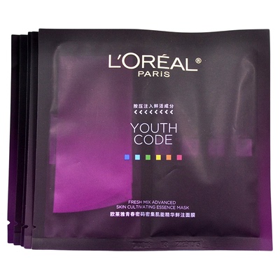 第四代～欧莱雅青春密码密集肌能精华鲜注黑精华面膜淡纹抗皱修护