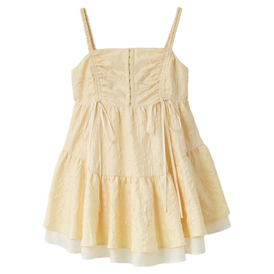 SNIDEL2026春夏新品Chacott联名吊带抹胸荷叶边连衣裙SWFO261110