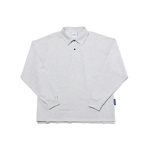 ABSURD LOGIC 荒诞逻辑 美式复古学院风 宽松廓形长袖polo衫男女
