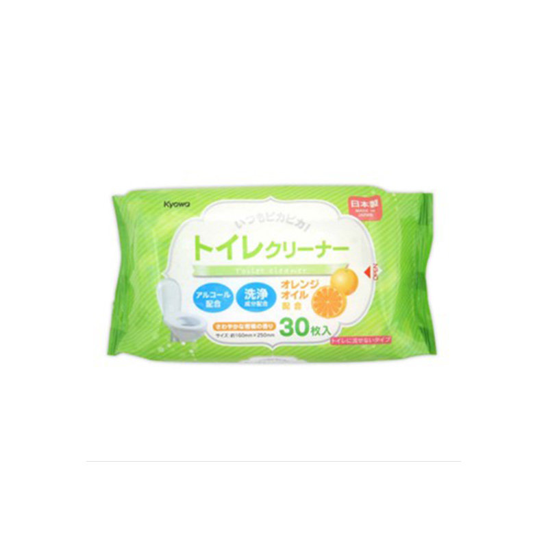 日本进口坐便器抑菌袋装清洁湿巾