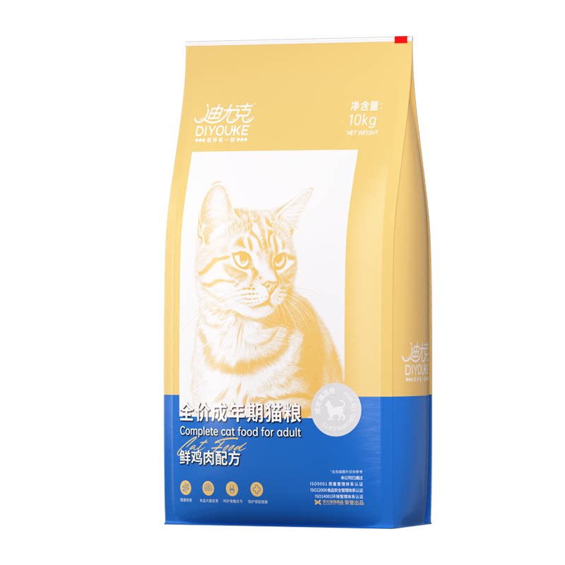 迪尤克成猫专用猫粮20斤
