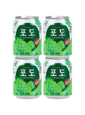 九日大颗果粒葡萄汁238ml*4罐