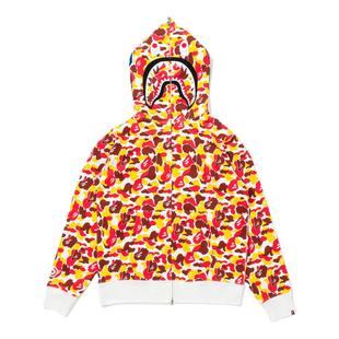 BAPE男装25年秋冬城市别注款限定鲨鱼连帽卫衣开衫外套