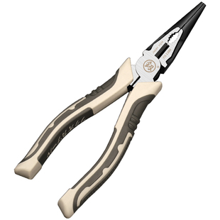 福冈尖嘴钳日本电工专用尖头钳工业级电工剥线钳子多功能尖口钳