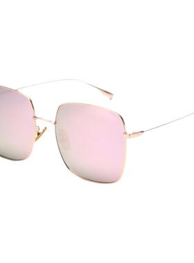 近视偏光彩膜方框显瘦太阳镜