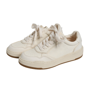 TOFOD 马皮小白鞋  进口皮 L*P休闲老钱风百搭四季款厚底休闲板鞋