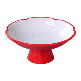 北欧密胺盘子创意商用高脚盘餐厅小吃凉菜盘酒店饭店餐具KTV果盘