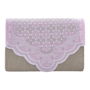 沙发巾靠背巾蕾丝布艺套后背巾扶手巾防尘靠垫巾纯色防滑简约现代