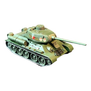 1：72合金坦克模型莫斯科红场阅兵T34-85红星战车配展示盒摆件