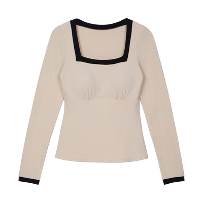 歌力诺带胸垫大方领可外穿保暖衣