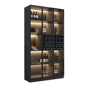 实木酒柜客厅靠墙展示柜定制储酒柜家用置物架现代简约酒柜商用