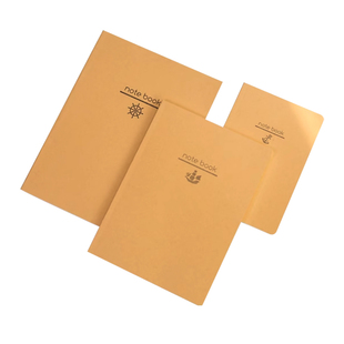 horn/号角A5/B5/A4胶装定页笔记本80张创意简约记事本无印风格牛皮纸本子日记本课堂笔记本大容量软抄本