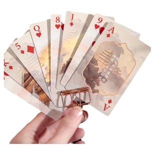 纸先生原创 | 岩彩跃金系列掼蛋扑克牌茶楼棋牌室斗地主花切魔术宿舍聚会过年娱乐游戏收藏装饰打底背景卡片