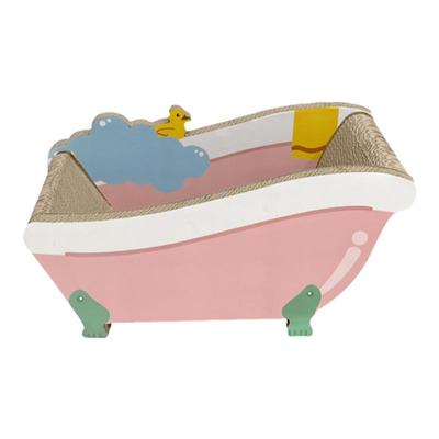 浴缸猫抓板猫窝特大一体式免安装