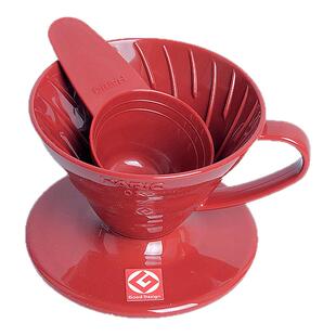 日本Hario V60透明树脂滴滤杯 手冲咖啡滤杯 VD-01T VD-02T 四色