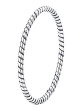 S925纯银素圈闭口戒指简约冷淡风