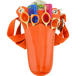 剪刀包发型师美发腰包真皮牛皮美发工具包斜跨剪子挎包理发师专用