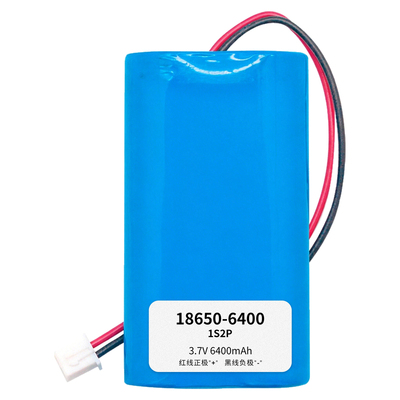 3.7V18650锂电池组6400MAH定制串并联锂电池组保护板插头可加工