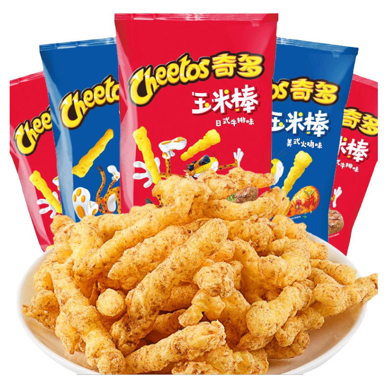 奇多玉米棒粟米棒薯条网红儿童怀旧解馋膨化小零食休闲食品小吃货