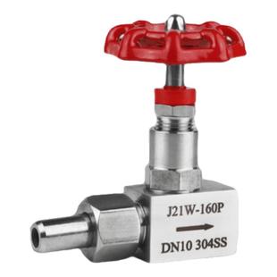 不锈钢304内外丝压力表针型阀J21W-160P外螺纹焊接截止阀高压针阀