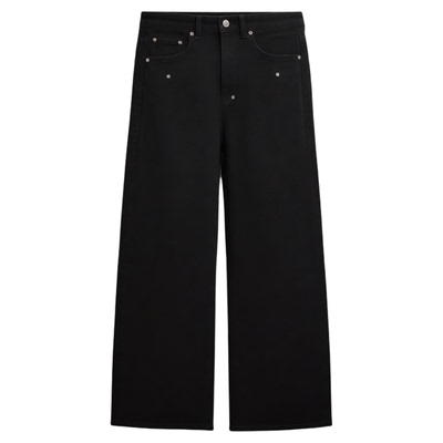 INKNOTS通勤黑色巴黎扣牛仔裤