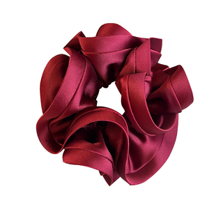 新年红色头花木耳边大肠发圈女2025新款高级感橡皮筋扎头头绳发绳