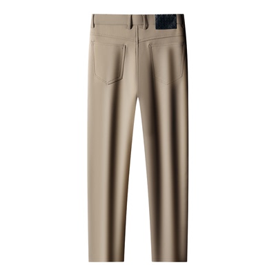 加绒加厚男裤子冬季保暖直筒长裤