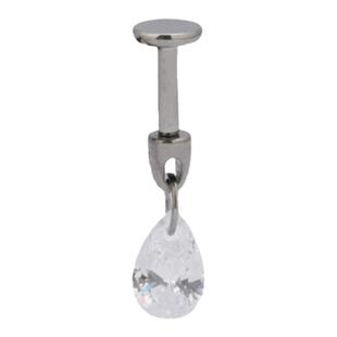 SHIMMIAN钛合金免摘取F-136吊坠高耳位恶魔小耳朵平底睡觉舒适钉