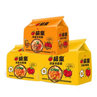 统一茄皇方便面番茄鸡蛋面牛肉面*3袋