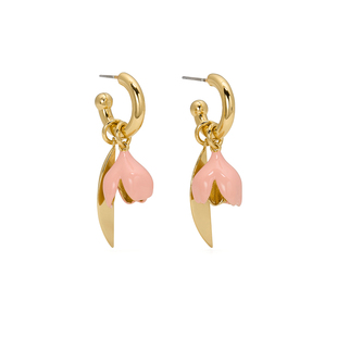 【女神节礼物】kate spade ks奥莱Golden Bloom花朵造型耳环