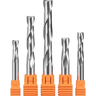 威特5A钨钢8.10.12mm双刃螺旋铣刀密度板切割两刃铣刀雕刻机刀具