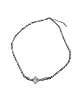 圆珠镶钻项链小众设计