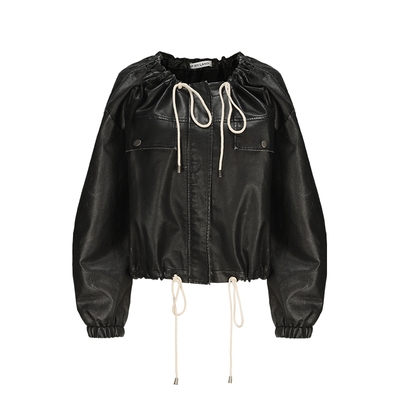 IFBYLAND抽绳圆领口袋外套