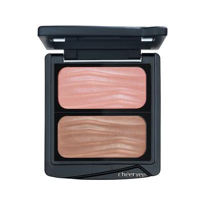 千妍冷萃腮红缎光收缩膨胀色双色